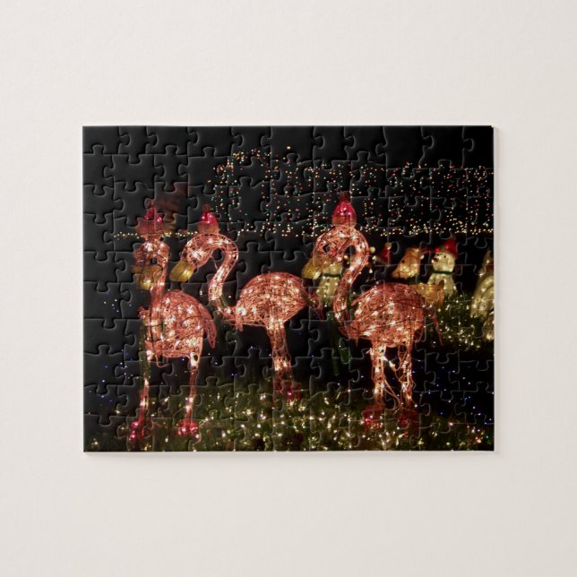 Rosa Flamingos Puzzle (Horizontal)