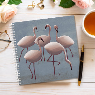 Rosa Flamingos Serengeti Safari-Wildtiere Notizbuch