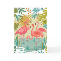 ROSA FLAMINGOS STEHEN ZUSAMMEN