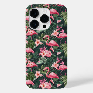 Rosa Flamingos tropisches Muster Case-Mate iPhone 14 Pro Hülle