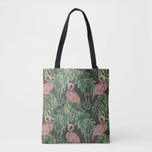 Rosa Flamingos, tropisches Vintage-Muster.