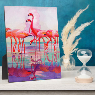 Rosa Flamingos von Francis Lee Jaques Fotoplatte