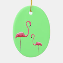 Rosa Flamingos Weihnachtsbaumanhänger