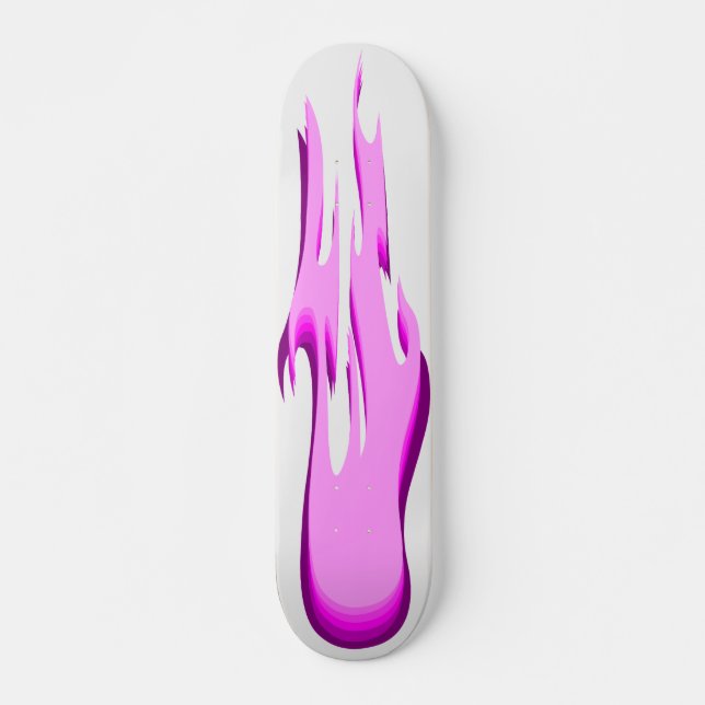 Rosa Flammen-Mädchen-Skateboards Skateboard (Vorne)