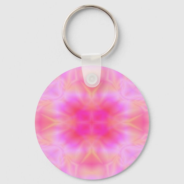Rosa Flare Schlüsselanhänger (Vorderseite)
