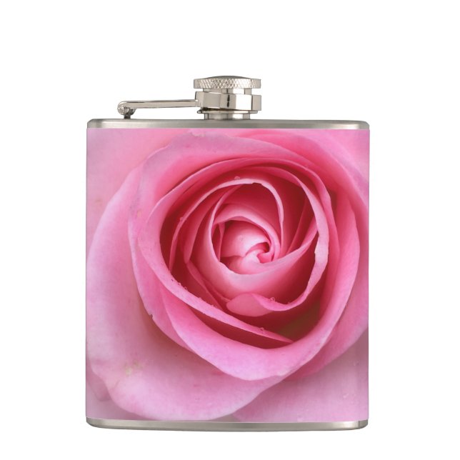 Rosa Flasche Vanyl Wrapped Flask Flachmann (Vorderseite)