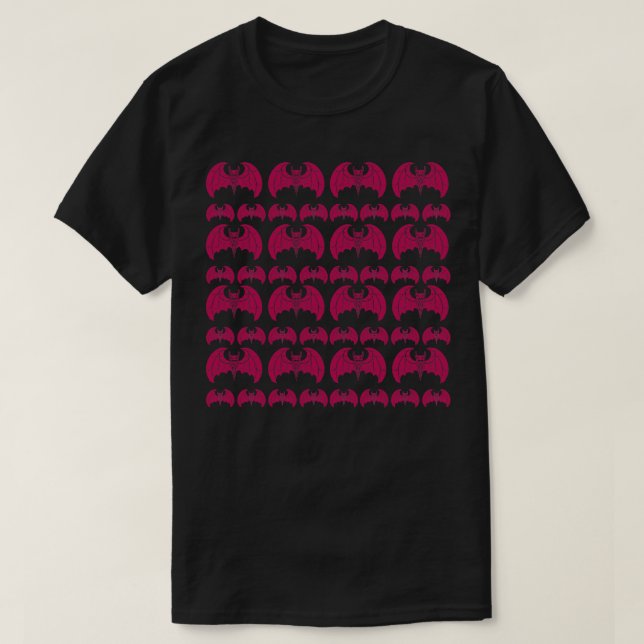 Rosa Fledermaus T-Shirt (Design vorne)