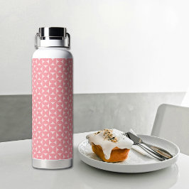 Rosa Fliege Muster Wasserflasche Trinkflasche