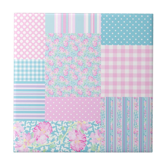 Rosa Fliese (Vorderseite)