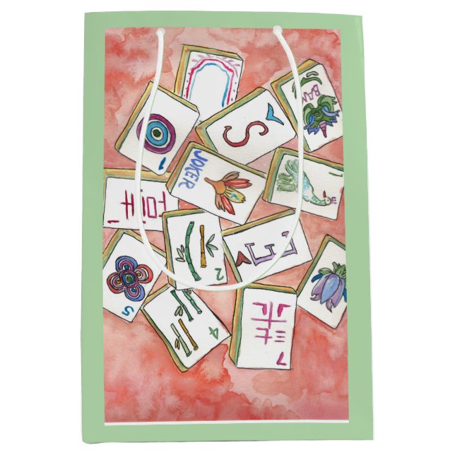 rosa Fliesenschale Mittlere Geschenktüte (Vorderseite)