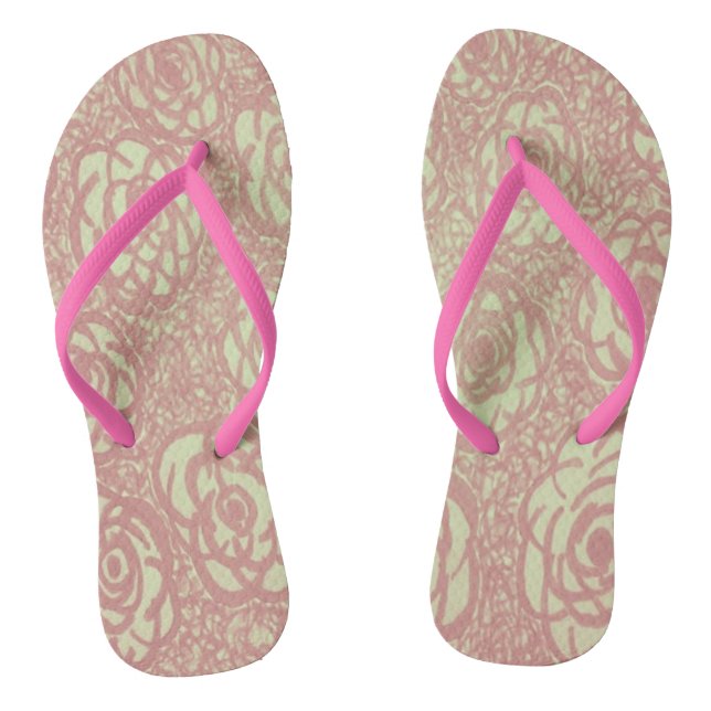 Rosa Flip Flops (Fußbett)
