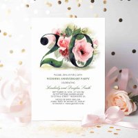 Rosa Floral 20. Hochzeitstag