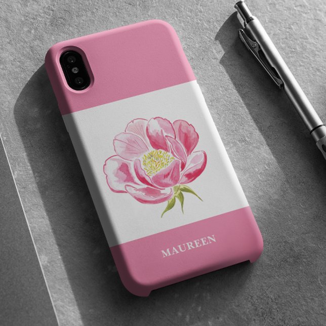 Rosa Floral Case-Mate iPhone Hülle (Von Creator hochgeladen)
