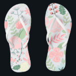 Rosa Floral Flip Flops<br><div class="desc">Delikate und süße Blumenillustrierung perfekt für Frühling,  Sommer,  sowie für Braut,  Braut,  Braut,  Braut,  Mutter des Bräutigams,  Trauzeugin,  Blume Mädchen Geschenke und mehr!</div>