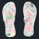 Rosa Floral Flip Flops<br><div class="desc">Delikate und süße Blumenillustrierung perfekt für Frühling,  Sommer,  sowie für Braut,  Braut,  Braut,  Braut,  Mutter des Bräutigams,  Trauzeugin,  Blume Mädchen Geschenke und mehr!</div>