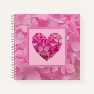 Rosa Floral Heart Journal Notizbuch