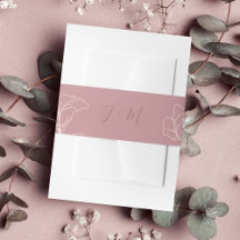 Rosa Floral Monogramm