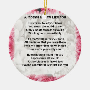 Rosa Floral - Mutter in Jura Gedicht Keramikornament