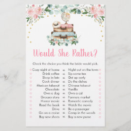 Rosa Floral Reise würde sie eher Bridal Spiel