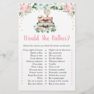 Rosa Floral Reise würde sie eher Bridal Spiel