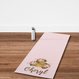 Rosa Floral Yogamatte