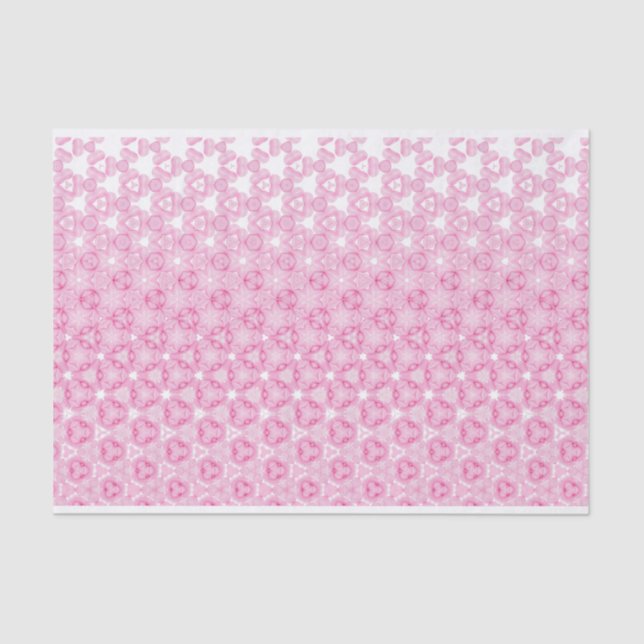 Rosa, florale Abstract Design Seidenpapier (Vorderseite)