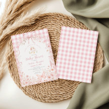 Rosa Florale Alberola Gingham Baby Shower