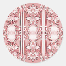 Rosa florale Aufkleber