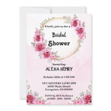 Rosa florale elegante Boho-Grüntöne Wasserfarben,