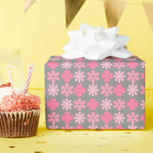 Rosa florale Geburtstagsgeschenk-Verpackungspapier Geschenkpapier