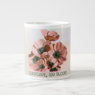 rosa florale Kunst Jumbo-Tasse