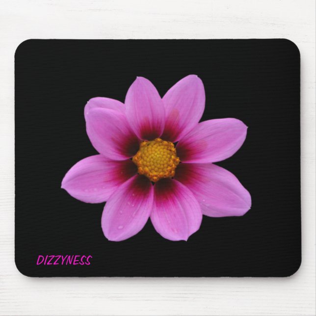 Rosa, florale Kunst Mousepad (Vorne)