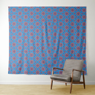 Rosa, florale Kunst Wandteppich