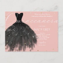 Rosa Florale Quinceañera 15. Geburtstag