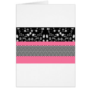 rosa florale Schrägstreifen