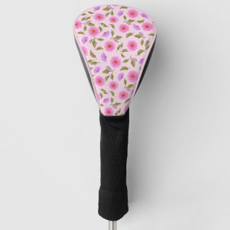 Rosa florale Spitzendaisy-Golf-Treiberkopfabdeckun Golf Headcover