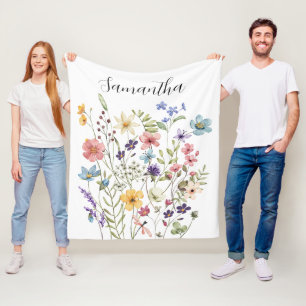 Rosa floraler Name Fleecedecke