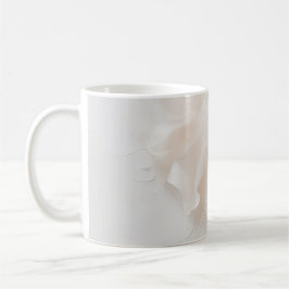 Rosa Florales abstraktes Kunstposter | Sanfte Blüt Kaffeetasse
