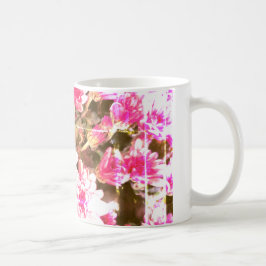 Rosa florales Blütenmuster – Sanftes botanisches D Kaffeetasse