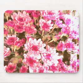 Rosa florales Blütenmuster – Sanftes botanisches D Mousepad