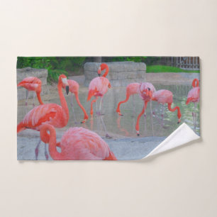 Rosa Florida-Flamingos Handtuch