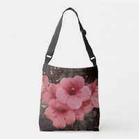 Rosa-Fluer-Mehrdruck-Cross-Body-Bag