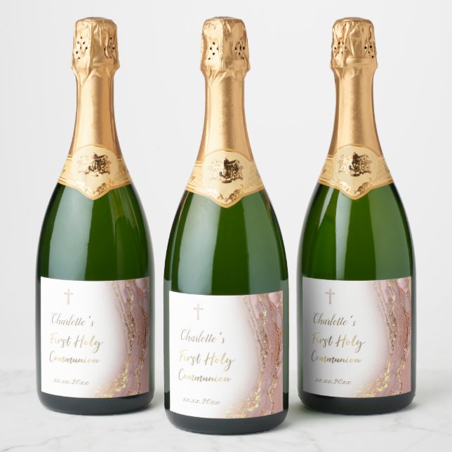 Rosa flüssige Marmor Erste Kommune (Flaschen)