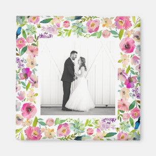 Rosa Foto Magnet