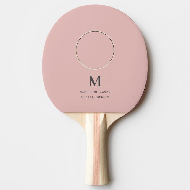Rosa Foto Personalisiert Tischtennis Schläger (Vorderseite)
