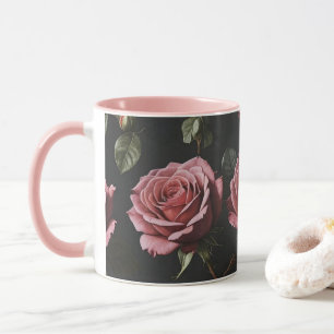 Rosa Foto realistische Rose Tasse