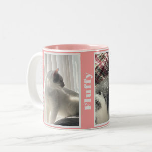 Rosa Foto und Name Tasse