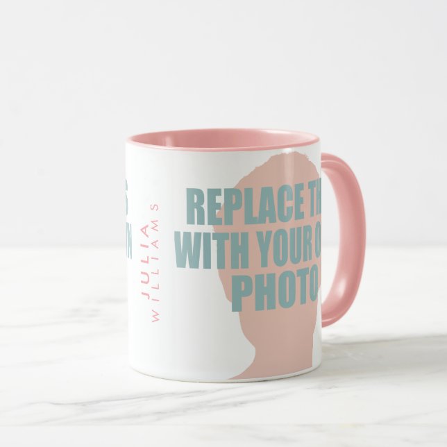 rosa Fotos Tasse (VorderseiteRechts)