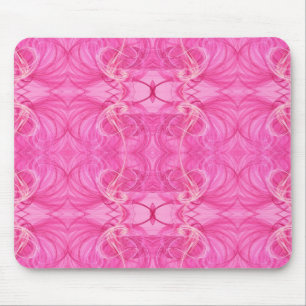 Rosa Fraktal Mousepad