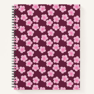 Rosa Frangipani-Blume Nahtloses Muster Notizbuch
